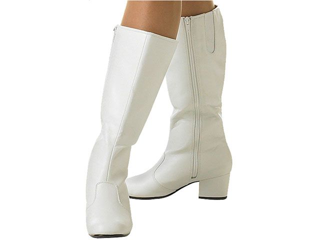 white majorette boots