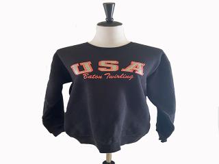 Embroidered Champion Sweatshirt ''USA Baton Twirling''